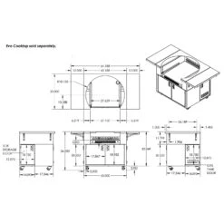 Evo 10-0055-10-0053-30 Affinity 30G Series Flat Top Gas Grill On Cart -Barbecue Supplies Store 10 0053 30 spec a 04 21