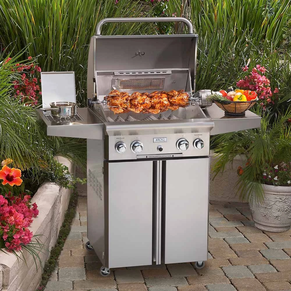 American Outdoor Grill 24 Inch Gas Grill On Cart 4 American Outdoor Grill 24 Inch Gas Grill On Cart - Image 2