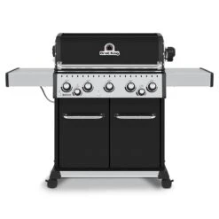 Broil King BR-590 Baron 590 Pro Stainless Steel 5-Burner Gas Grill With Rotisserie And Side Burner, 63-Inches