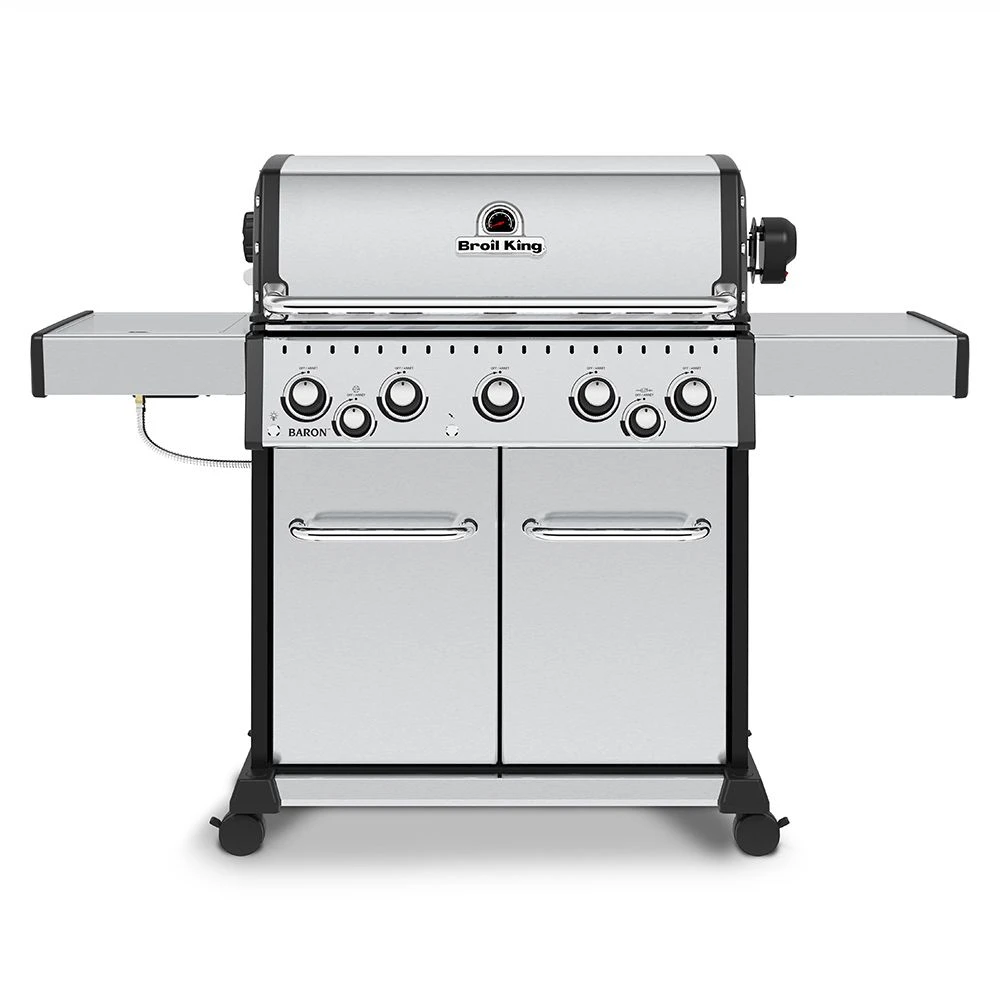 Broil King BR-S590 Baron S590 Pro Stainless Steel Infrared 5-Burner Gas Grill With Rotisserie And Side Burner, 63-Inches 3 Broil King BR-S590 Baron S590 Pro Stainless Steel Infrared 5-Burner Gas Grill With Rotisserie And Side Burner, 63-Inches