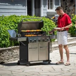 Broil King BR-S590 Baron S590 Pro Stainless Steel Infrared 5-Burner Gas Grill With Rotisserie And Side Burner, 63-Inches 10 Broil King BR-S590 Baron S590 Pro Stainless Steel Infrared 5-Burner Gas Grill With Rotisserie And Side Burner, 63-Inches -Barbecue Supplies Store bk br s590 pro ls a 03 21