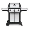 Broil King SIG-320 Signet 320 3-Burner Grill On 2-Wheel Cart, 25.5-Inches -Barbecue Supplies Store bk signet320 a 06 20