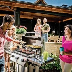 Broil King SIG-320 Signet 320 3-Burner Grill On 2-Wheel Cart, 25.5-Inches -Barbecue Supplies Store bk signet320 ls d 06 20