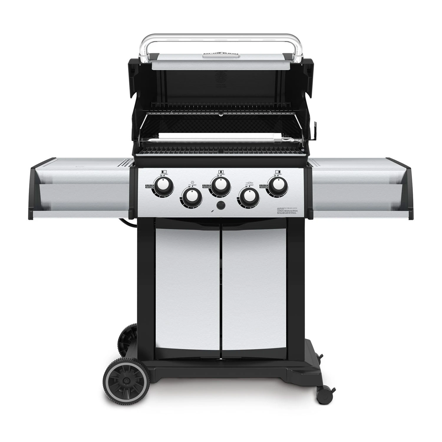 Broil King SIG-390 Signet 390 3-Burner Grill On 2-Wheel Cart With Side Burner, 25.5-Inches 4 Broil King SIG-390 Signet 390 3-Burner Grill On 2-Wheel Cart With Side Burner, 25.5-Inches - Image 2
