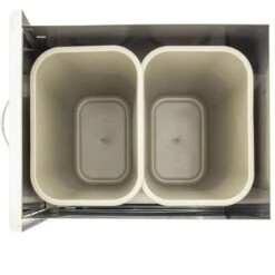 Blaze Roll-Out Double Trash Drawer, 26.375x19.875-Inch -Barbecue Supplies Store blz trec drw h d 03 23