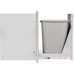 Blaze BLZ-TRNW-DRW Narrow Roll Out Trash Bin, 26.375x13.875-inches -Barbecue Supplies Store blz trnw drw b