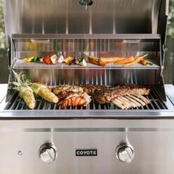 Coyote C-Series Stainless Steel Freestanding Gas Grill, 28-Inch (C1C28-CT) -Barbecue Supplies Store c1c28 ct ls d 07 21