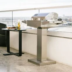 Coyote Stainless Steel Electric Grill Pedestal, 35.5-Inch (C1ELCT21) -Barbecue Supplies Store c1elct21 e 07 21