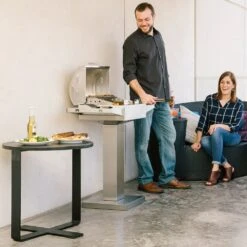 Coyote Stainless Steel Electric Grill Pedestal, 35.5-Inch (C1ELCT21) -Barbecue Supplies Store c1elct21 f 07 21