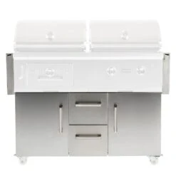 Coyote Stainless Steel Hybrid Grill Cart, 50-Inch (C1HY50CT)