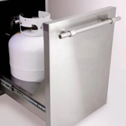 American Made Grills AMG-ENC36-CART Encore 36-Inch Dual Fuel Wood And Gas Grill With Infrared Searing Burner And Rotisserie Kit On Cart -Barbecue Supplies Store encfs36 e 04 21