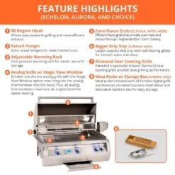 Fire Magic A540s Aurora Gas Grill On Cart With Single Side Burner -Barbecue Supplies Store fm feature highlights b 01 20