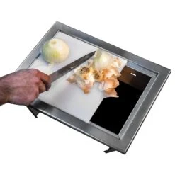 Saber K00AA6518 Stainless Steel Trash Chute, 14x16.5-Inches -Barbecue Supplies Store k00aa6518 b 02 20