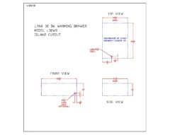 Lynx L30WD-1 Warming Drawer, 30x11.5-Inch 9 Lynx L30WD-1 Warming Drawer, 30x11.5-Inch -Barbecue Supplies Store l30wd 1 specs b