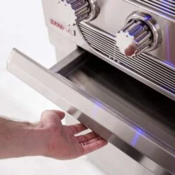 American Made Grills AMG-MUS36-CART Muscle 36-Inch Dual Fuel Wood And Gas Grill With Infrared Searing Burner And Rotisserie Kit On Cart -Barbecue Supplies Store musfs36 d 4 21