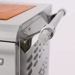 American Made Grills AMG-MUS36-CART Muscle 36-Inch Dual Fuel Wood And Gas Grill With Infrared Searing Burner And Rotisserie Kit On Cart -Barbecue Supplies Store musfs36 e 4 21