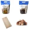 Napoleon BBQ Wood And Smoke Flavor Enhancement Bundle For Gas Grills, Maple, Cherry And Hickory Wood Chips With Maple Wood Plank -Barbecue Supplies Store nap wood bundle a 12 22