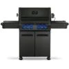 Napoleon P500RSIBK-3-PHM Phantom Prestige 500 Gas Grill On Cart With Infrared Side And Rear Burners -Barbecue Supplies Store p500rsibk 3 phm config a 11 22