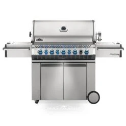 Barbecue Supplies Store 42 Napoleon PRO665RSIBSS-3 Prestige PRO 665 Gas Grill On Cart With Rotisserie And Side Burner, 36-Inches