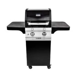Saber R33CC1017 2-Burner Deluxe Freestanding Infrared Grill, Black, 20-Inches