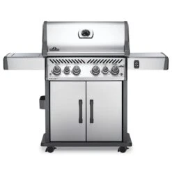 Napoleon RSE525RSIBSS Rogue SE 525 Gas Grill On Cart With Infrared Side And Rear Burners, 28.75-Inches