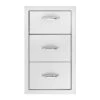 Summerset SSTDC-17 Vertical Double Drawer & Paper Towel Holder Combo, 17.75x30.325-Inch