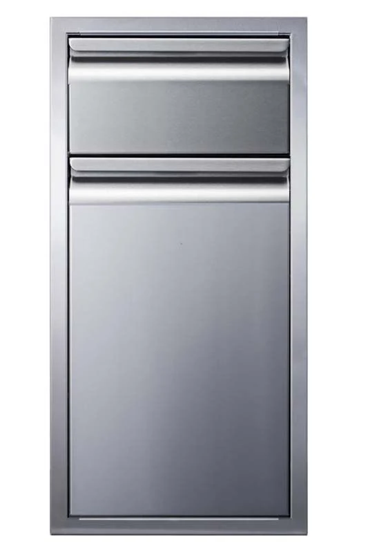 Memphis Grills VGC15BWB1 Single Drawer And Trash Bin Combo Unit, VGC15BWB1 3 Memphis Grills VGC15BWB1 Single Drawer And Trash Bin Combo Unit, VGC15BWB1