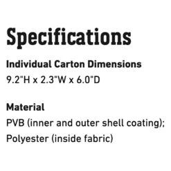 Weber Pellet/Charcoal Fuel Storage Bag (WEB-7007) -Barbecue Supplies Store web 7007 spec a 05 22