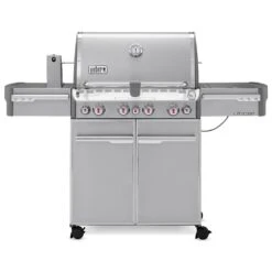 Weber Summit 4-Burner Freestanding Gas Grill With Rotisserie, Sear Station And Side Burner (WEB-E-S-470)