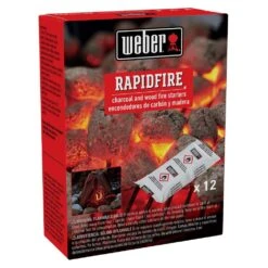 Weber RapidFire Fire Starters, 12pc (WEB-7480) -Barbecue Supplies Store web 7480 c 05 22